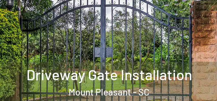  Driveway Gate Installation Mount Pleasant - SC